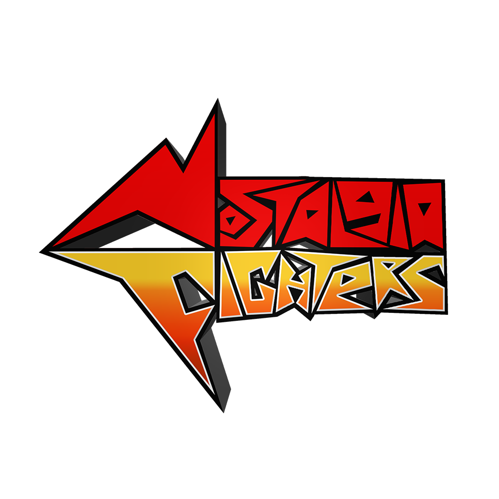 A 3D logo created for a card battle game. Square text with the first letter forming the shape of an arrow