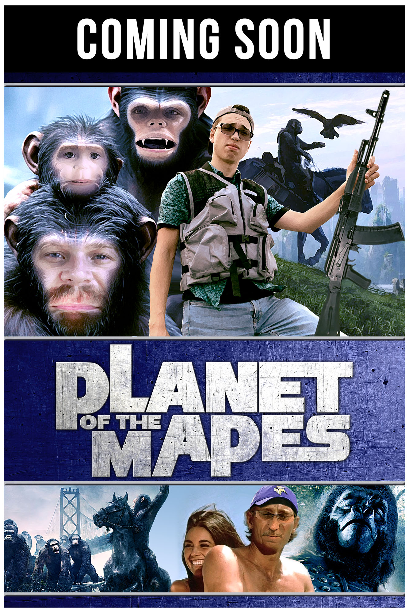 This parody movie poster was created for a family member as a humorous gift